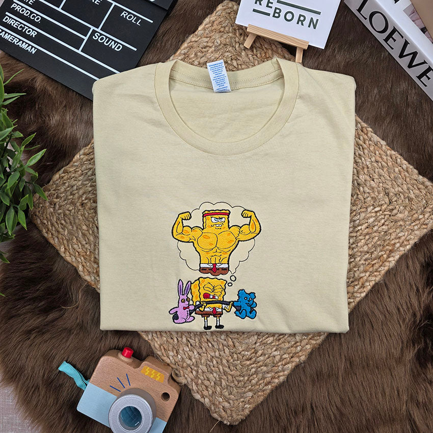 Camiseta Bob Esponja Gym