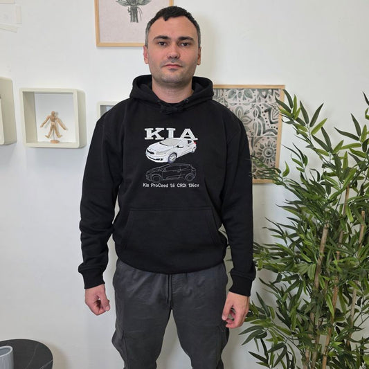 Sudadera retrato coche personalizada