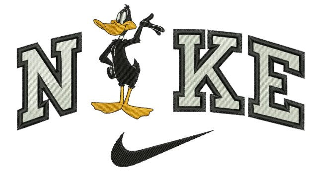 Daffy Duck embroidered
