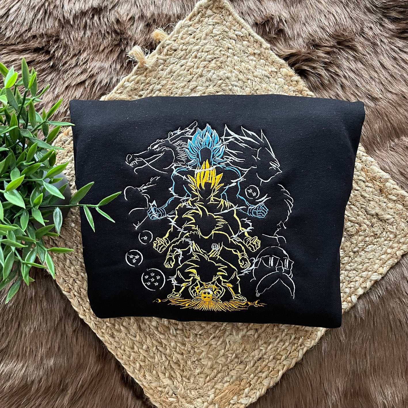 Dragon Ball Silhouette Embroidery