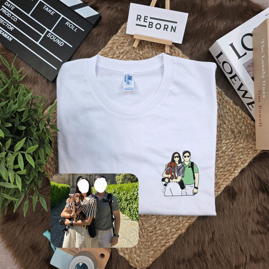 Camiseta retrato personalizada