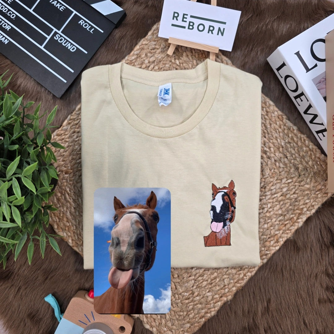 Camiseta retrato personalizada