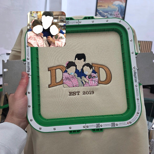 Sudadera DAD + retrato personalizado