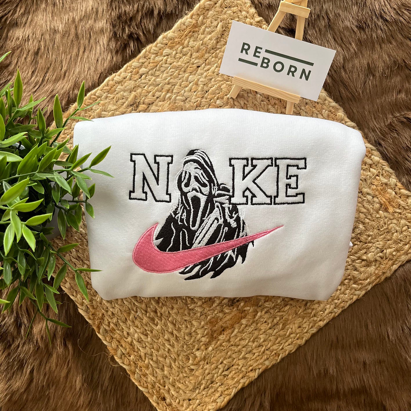 Scream embroidery