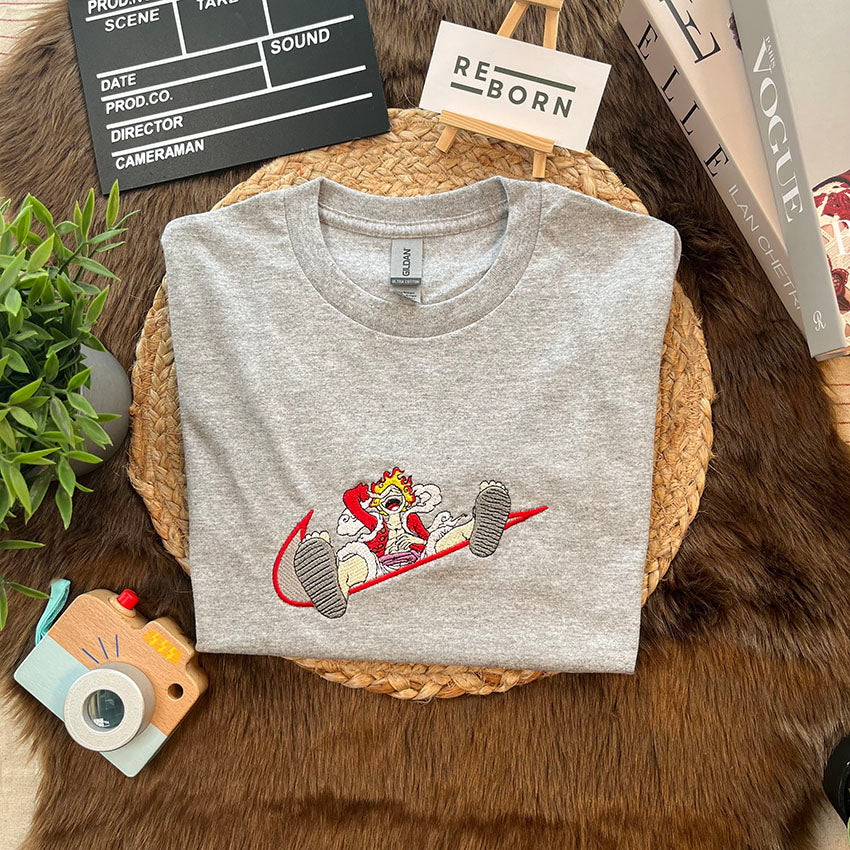 Camiseta Luffy 4 bordado