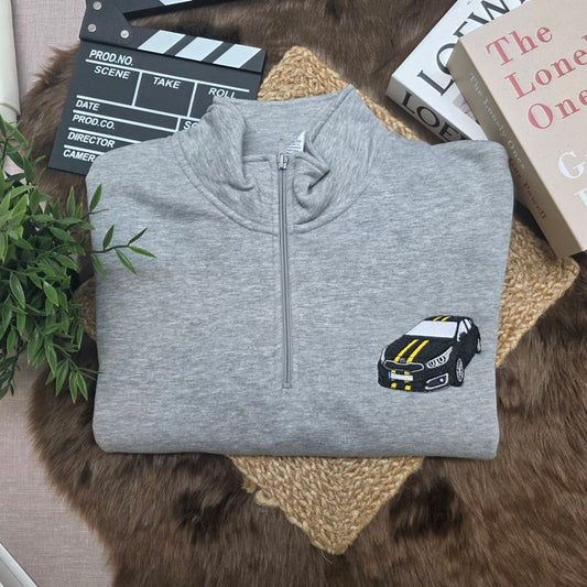 Custom zip-up sweatshirt