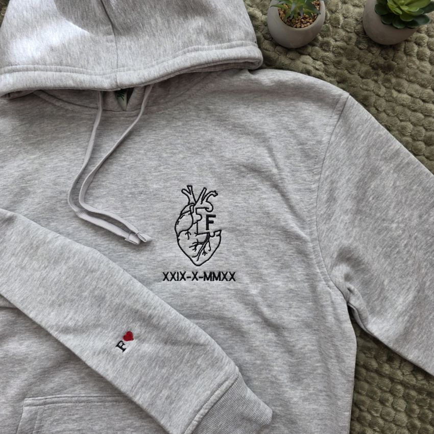 Sudadera Corazón + Inicial
