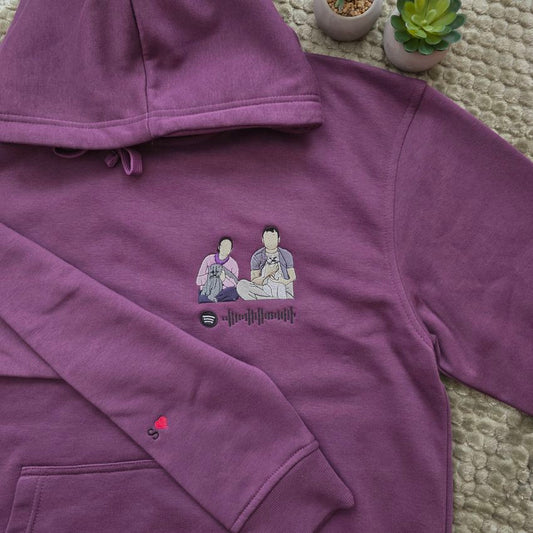 Sudadera retrato + código Spotify