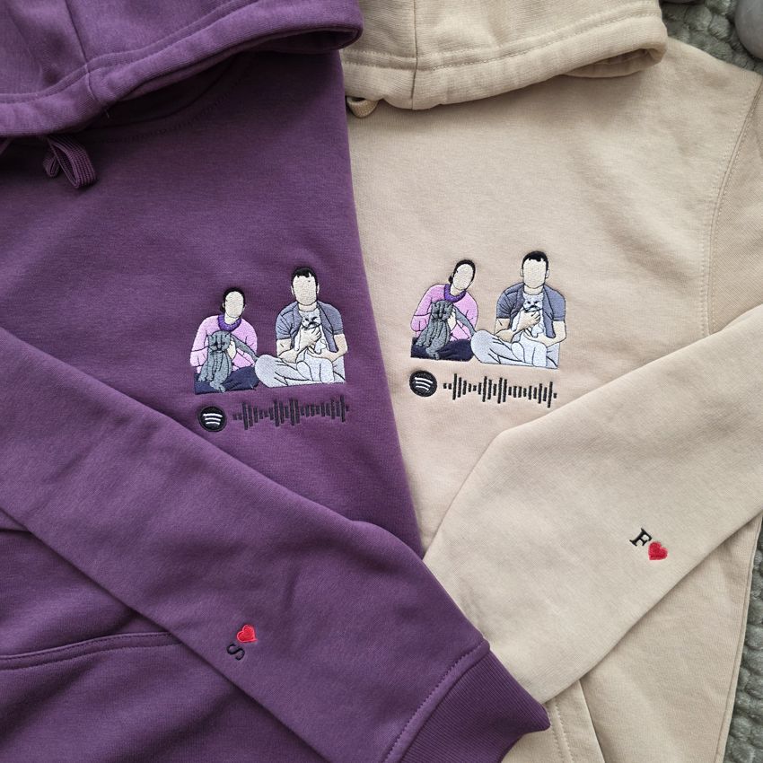 Pack 2 Sudaderas retrato + código Spotify