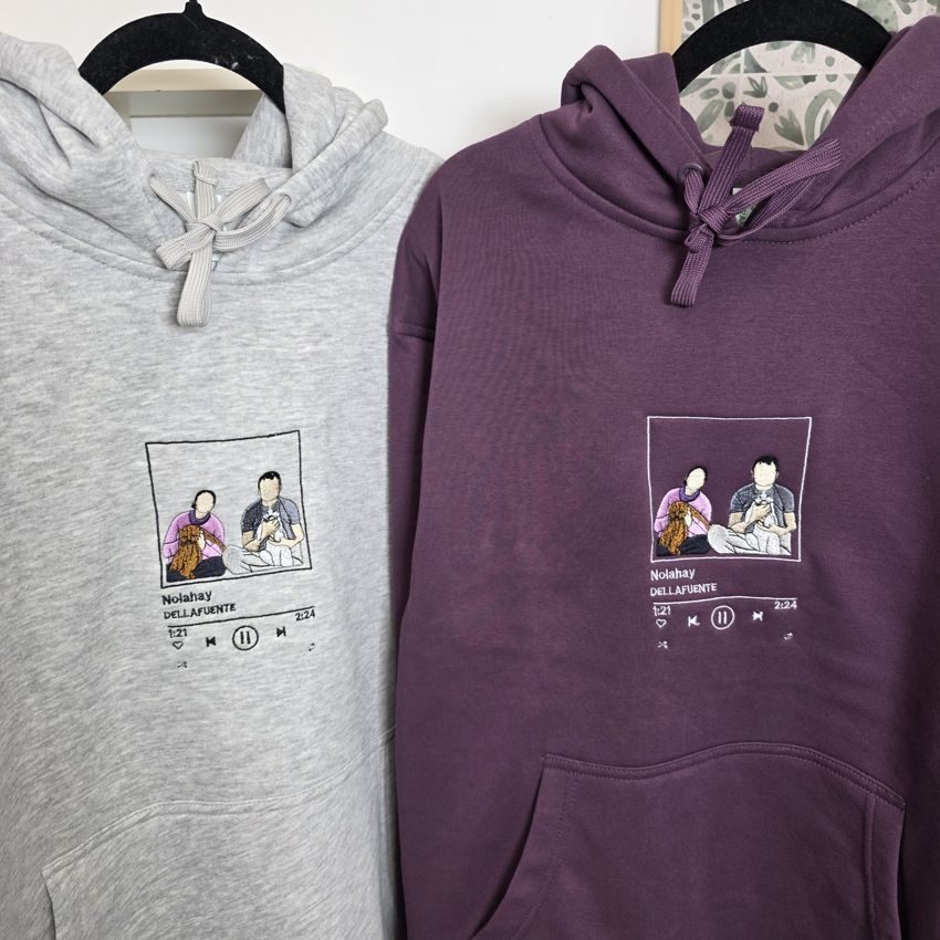 Pack 2 Sudaderas retrato + marco canción