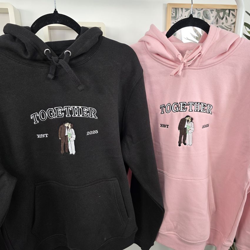 Pack 2 Sudaderas retrato + nombre y fecha