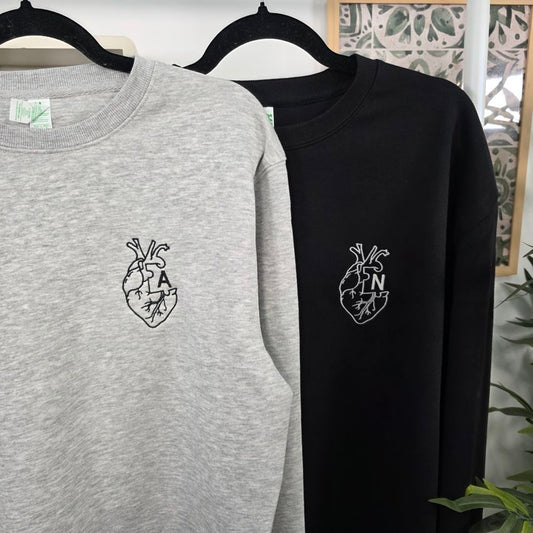 Pack of 2 personalized portrait sweatshirts