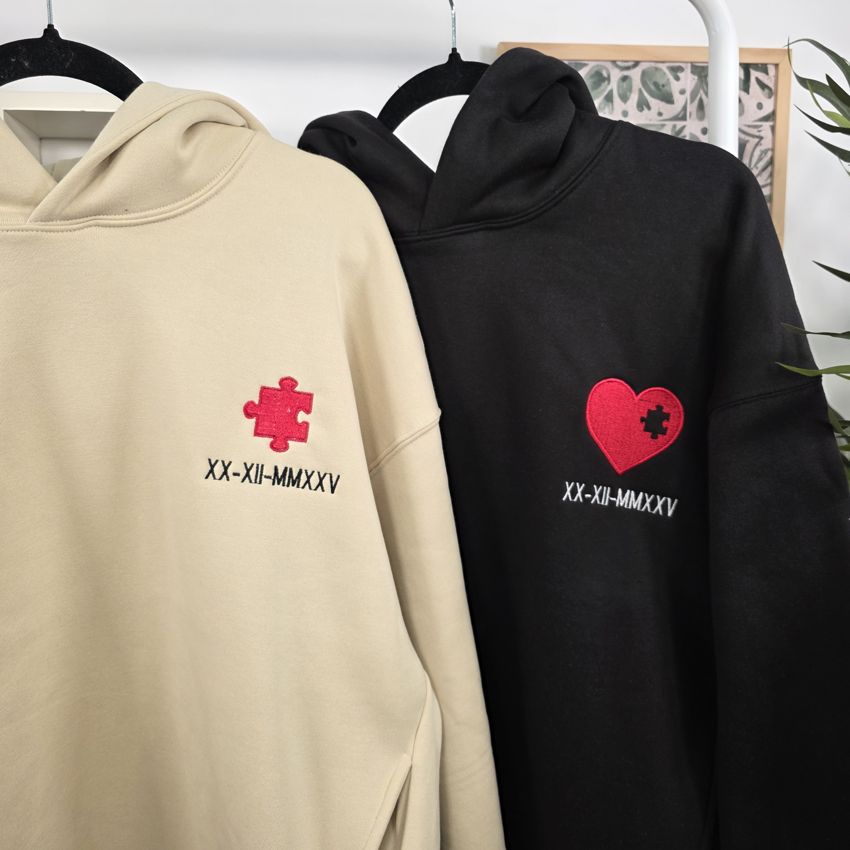 Pack of 2 personalized portrait sweatshirts