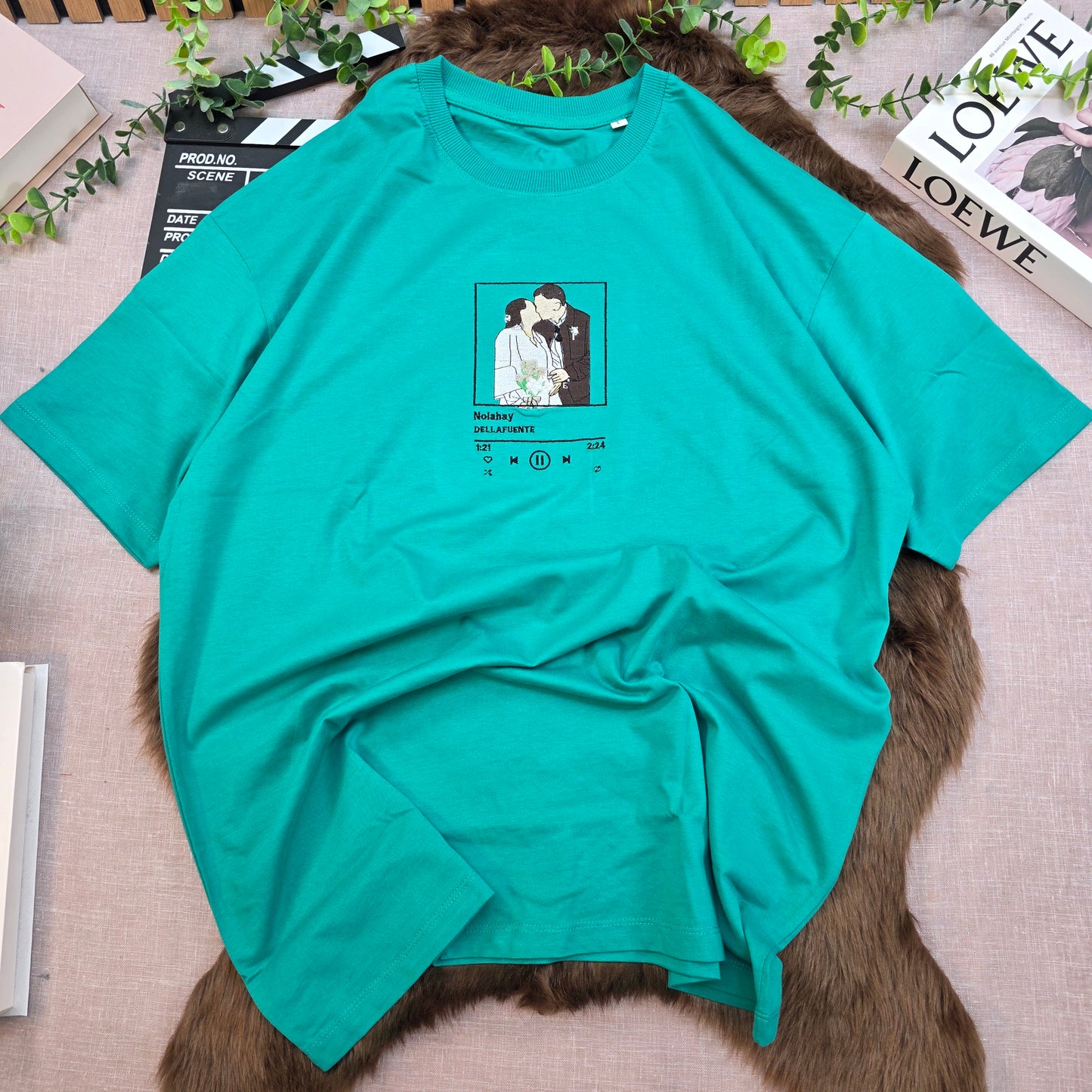 Camiseta Oversize Foto + Marco de Canción