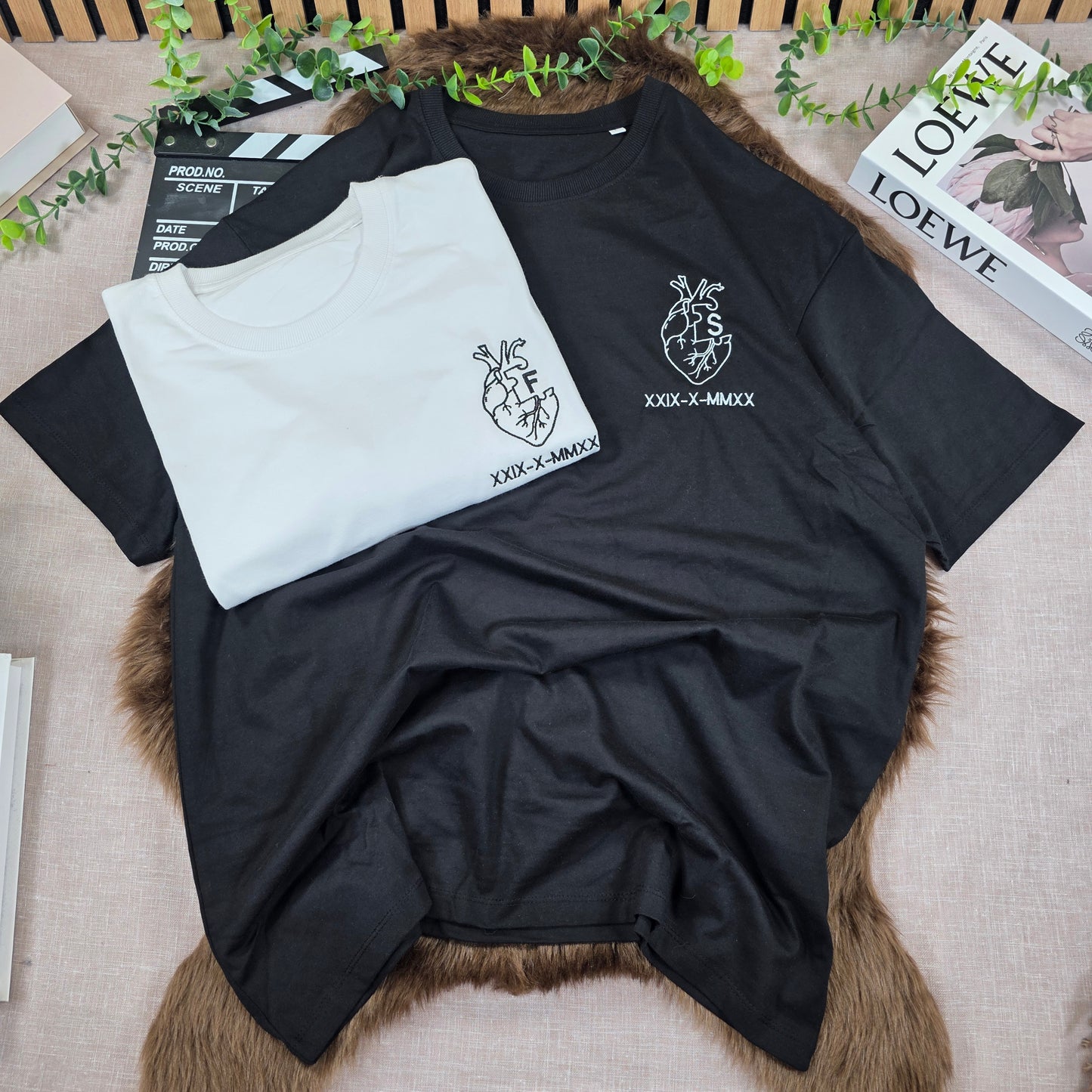 Pack 2 personalized portrait T-shirts
