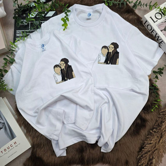 Pack 2 Camisetas adulto + infantil retrato