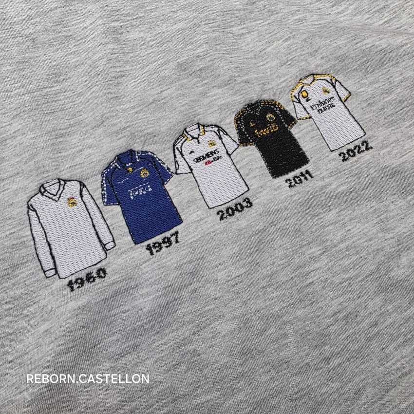 Camiseta 5 camisetas merengues