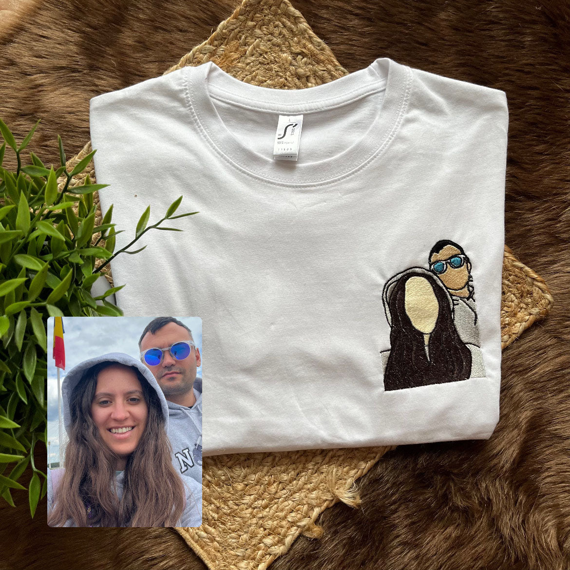 Camiseta retrato personalizada