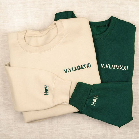 Pack Sudaderas Fecha números romanos