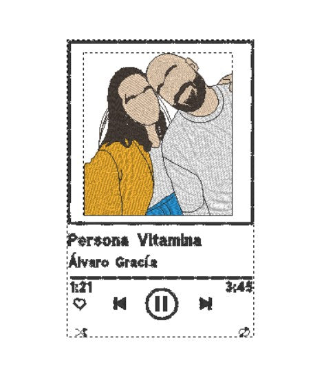 Sudadera Foto + Marco de Canción