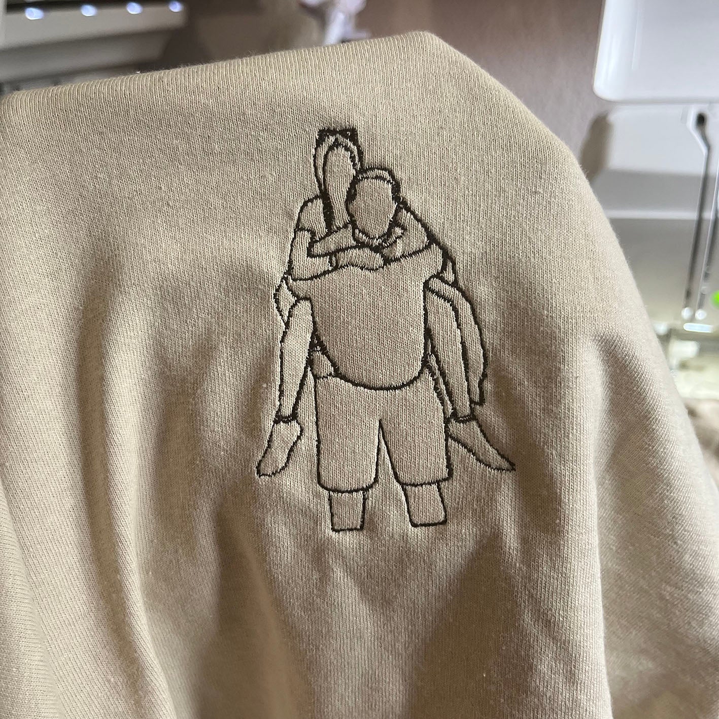 Sudadera retrato silueta personalizada