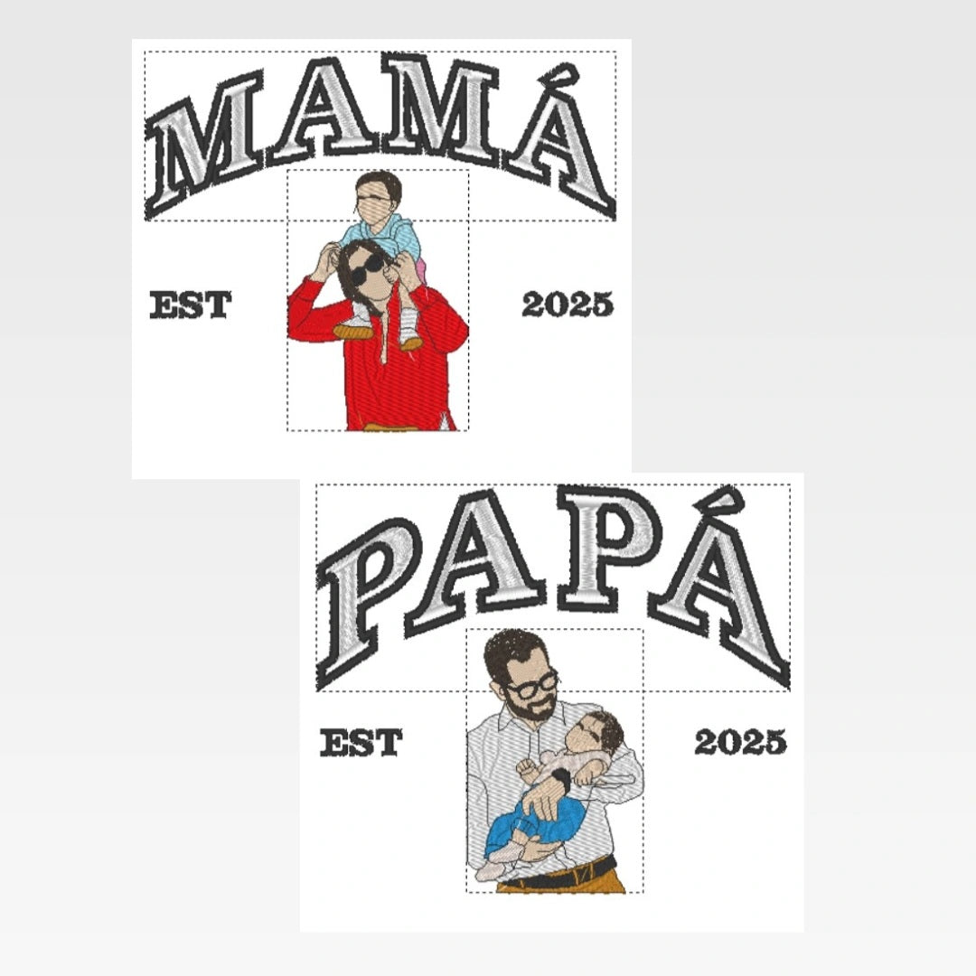 Pack 2 Sudaderas MAMÁ y PAPÁ
