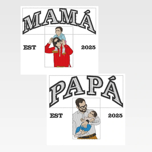 Pack 2 Sudaderas MAMÁ y PAPÁ