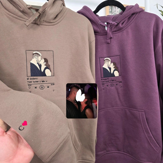 Pack 2 Sudaderas retrato + marco canción