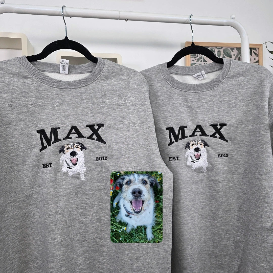 Pack of 2 personalized portrait sweatshirts