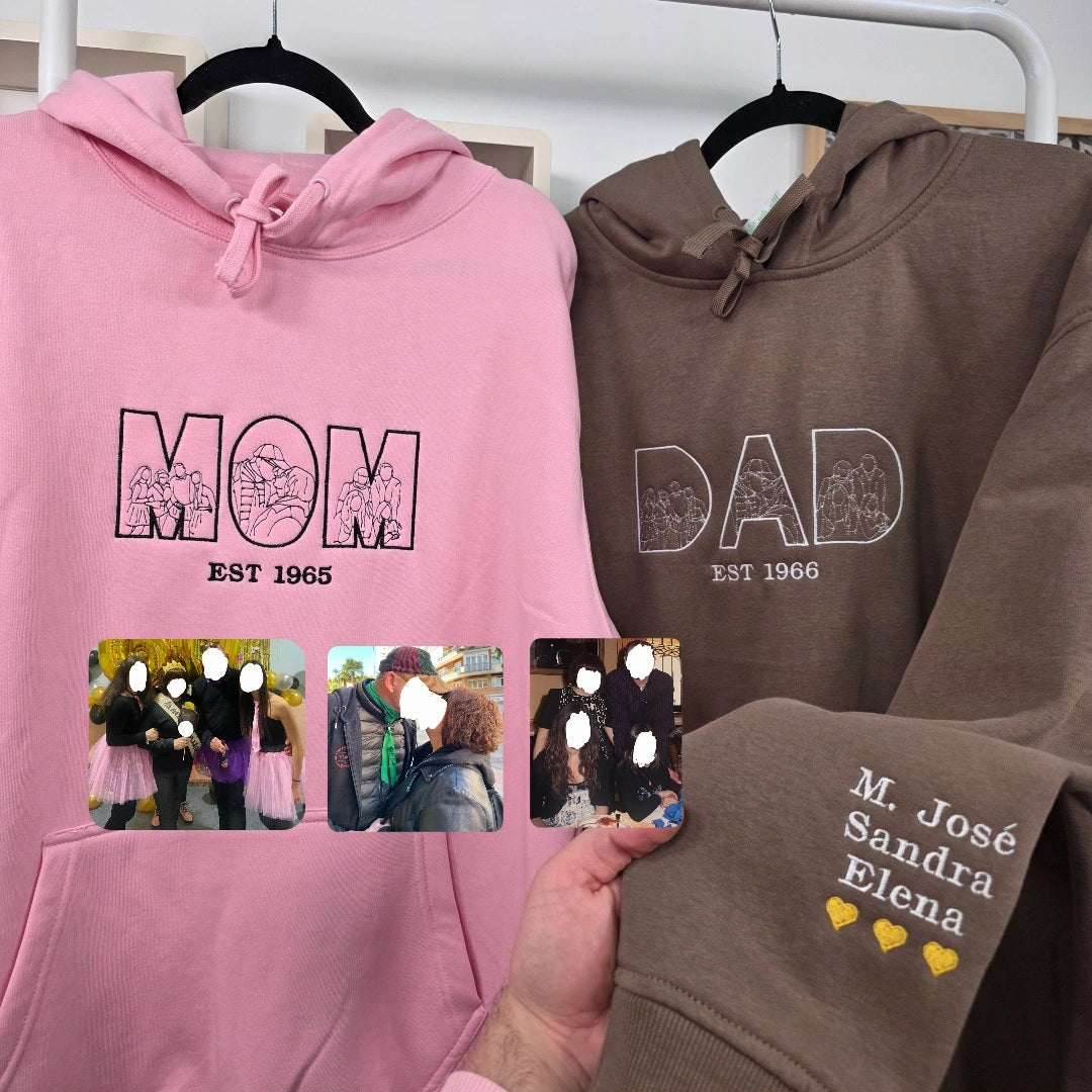 Pack 2 Sudaderas MOM & DAD Silueta