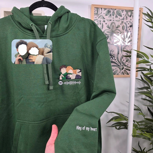 Sudadera retrato + código Spotify