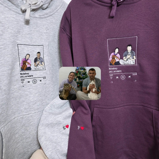 Pack 2 Sudaderas retrato + marco canción