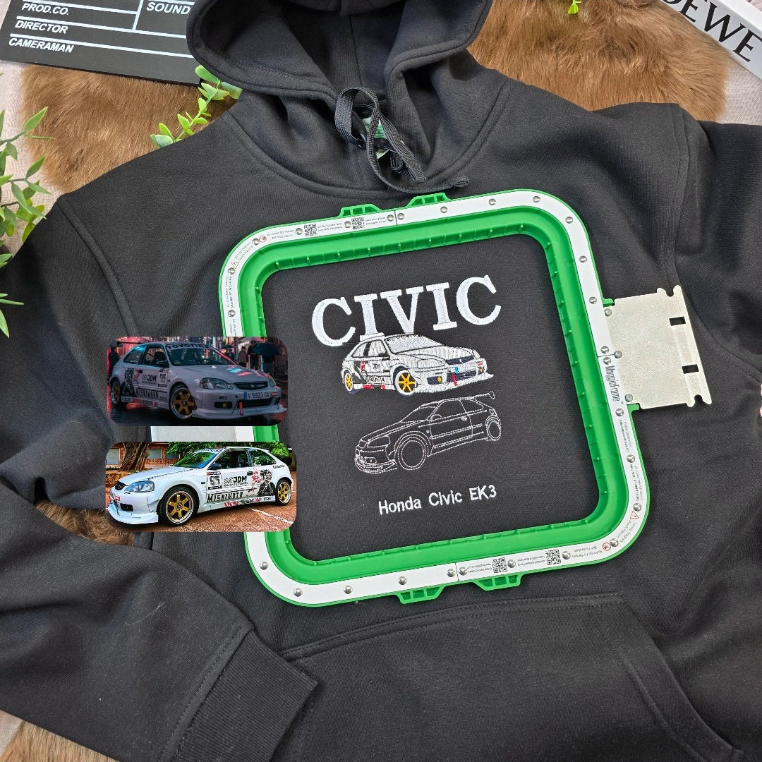 Personalized car portrait sweatshirt