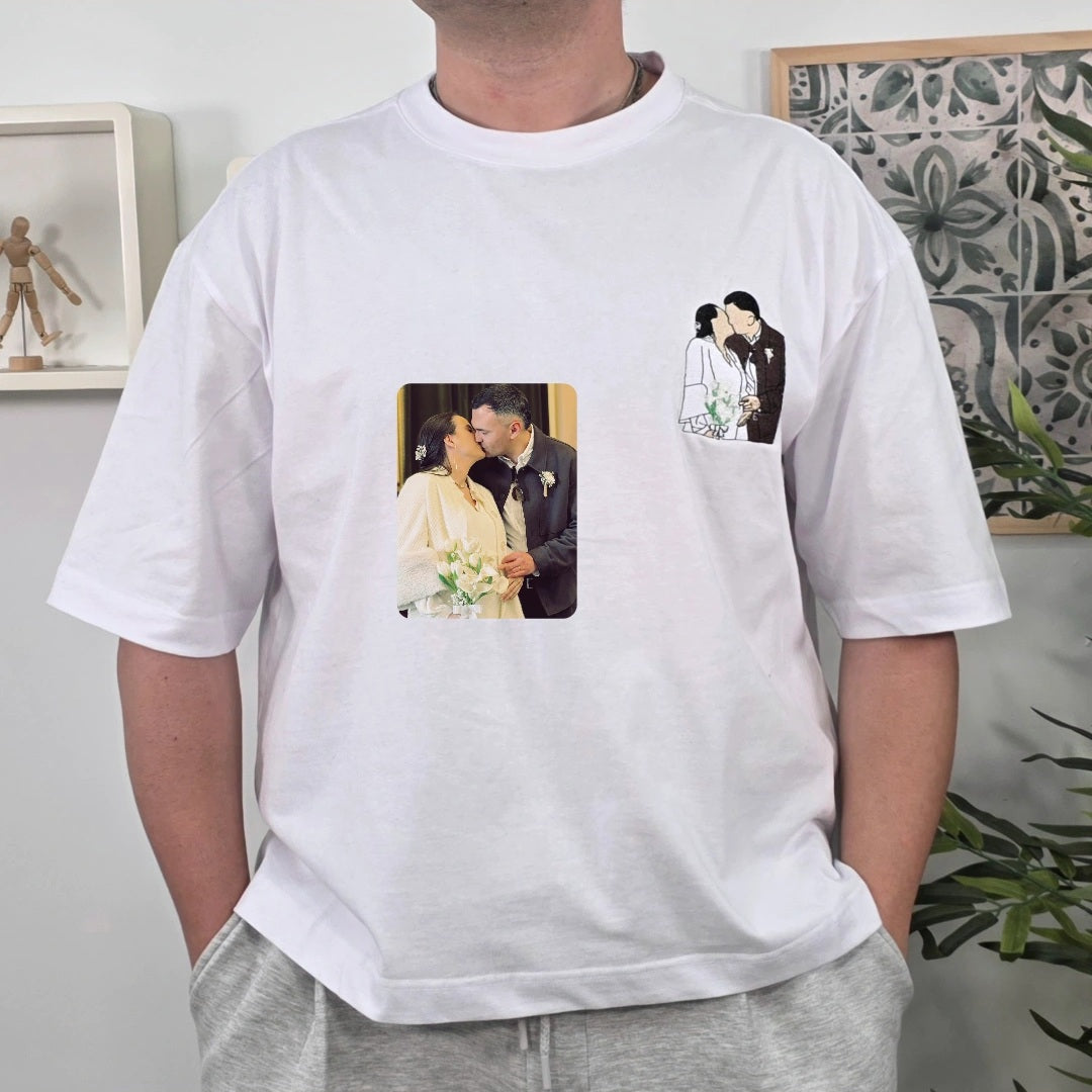 Camiseta oversize personalizada