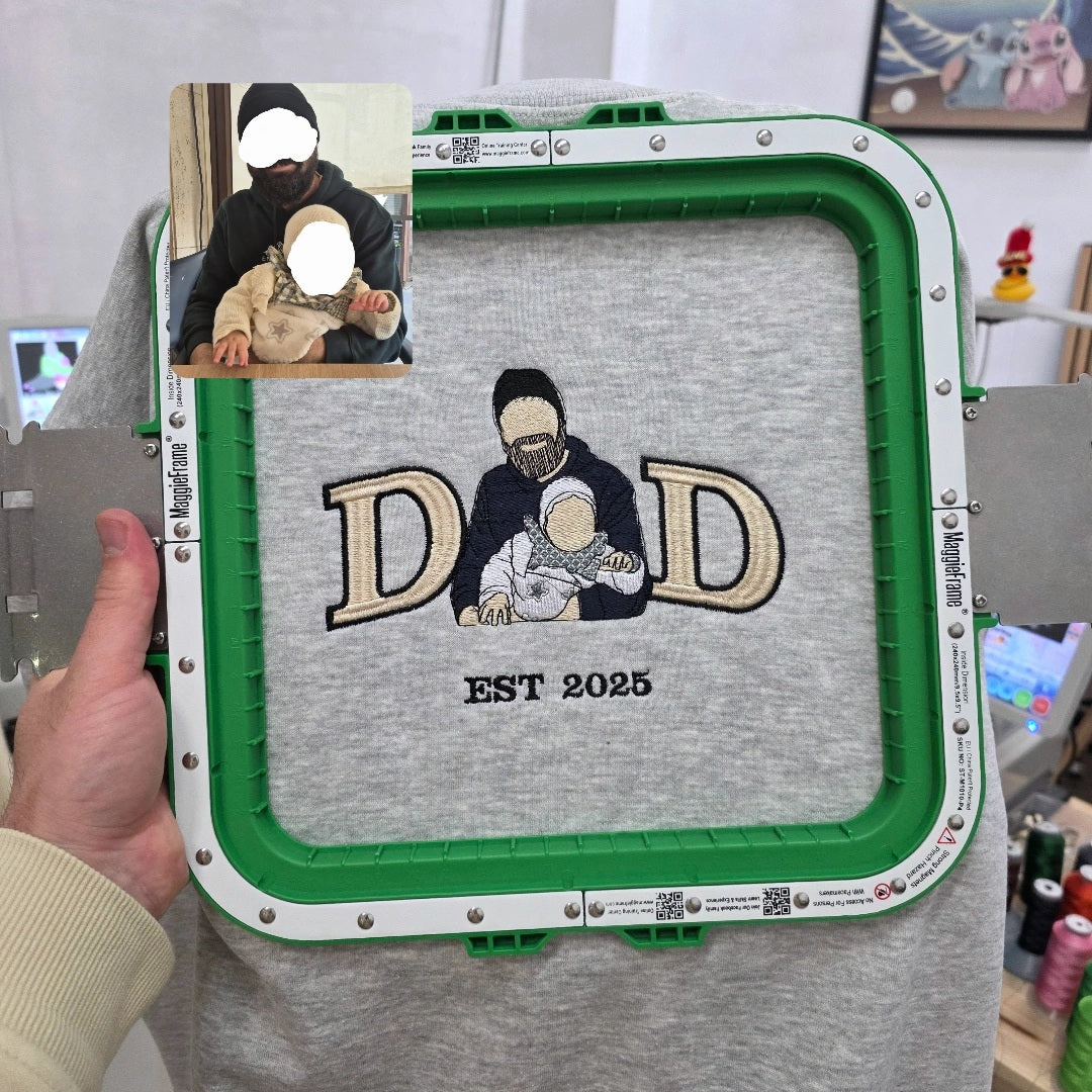 Sudadera DAD + retrato personalizado