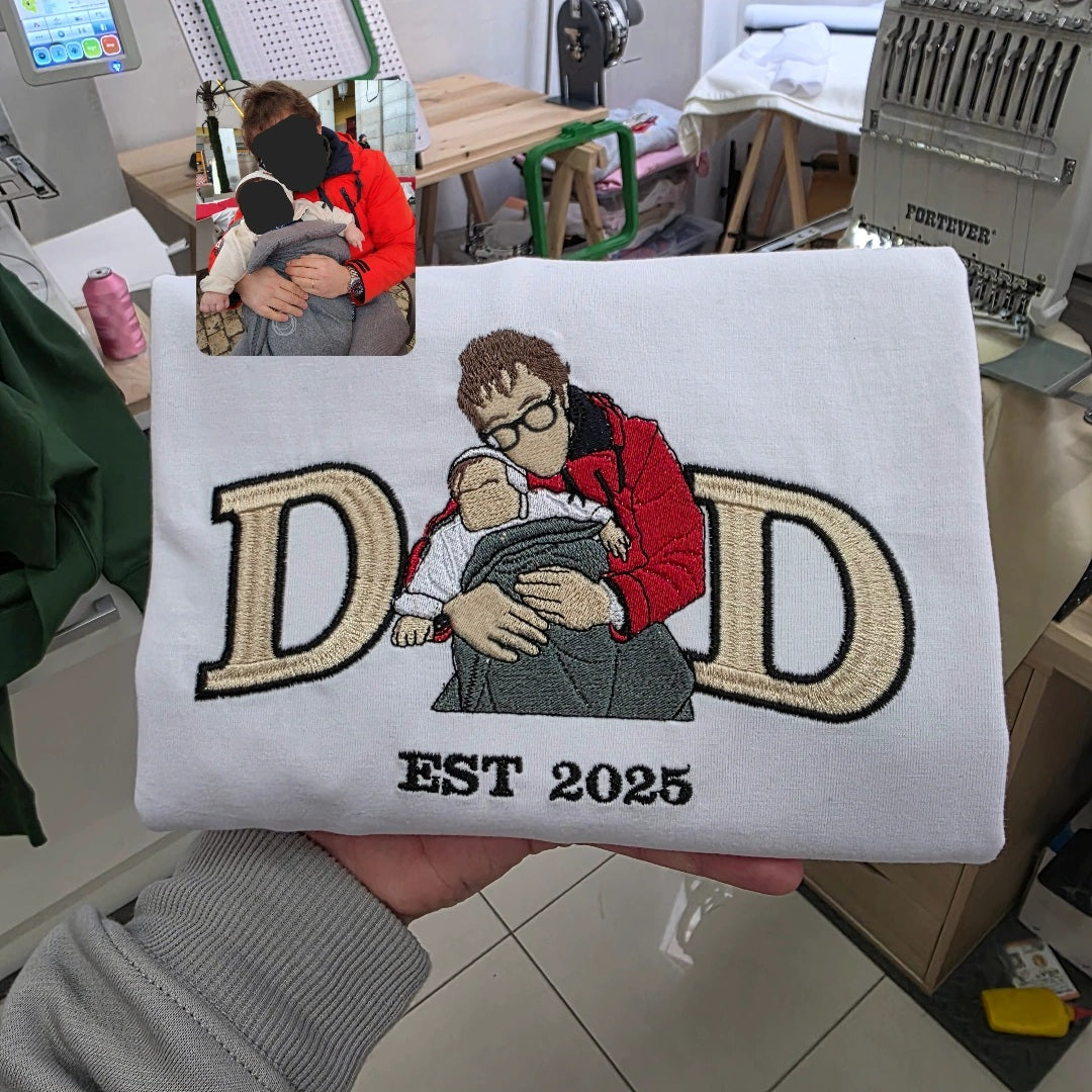 Camiseta DAD + retrato personalizado