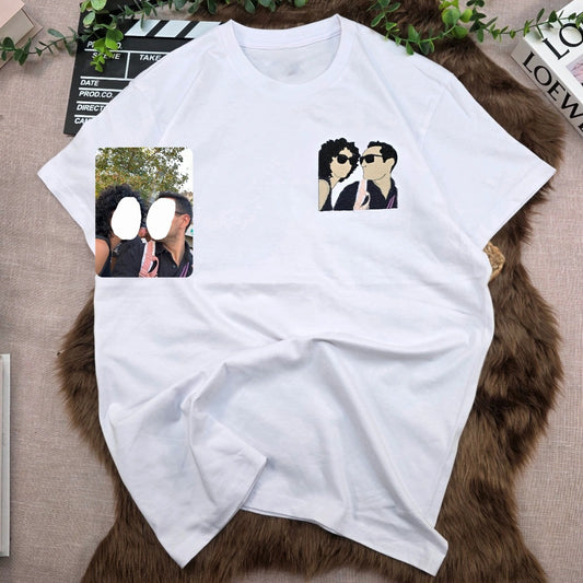 Camiseta retrato personalizada