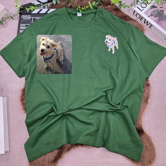 Camiseta retrato personalizada