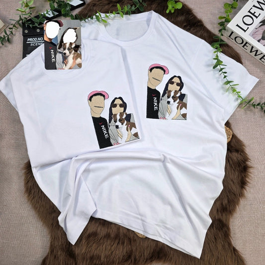 Pack 2 Camisetas retrato personalizado