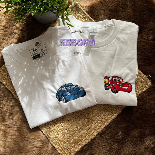 Pack Camisetas Cars Bordadas