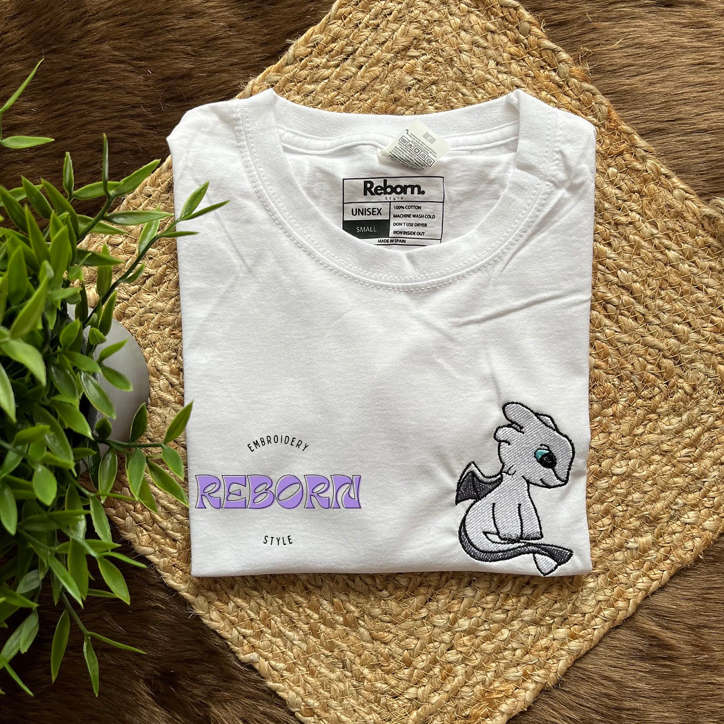 Camiseta Dragón 2 Bordada