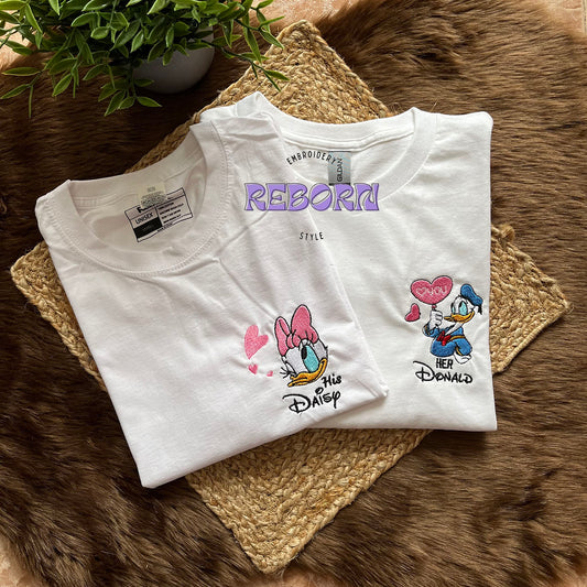 Pack Camisetas Donald & Daisy Bordadas