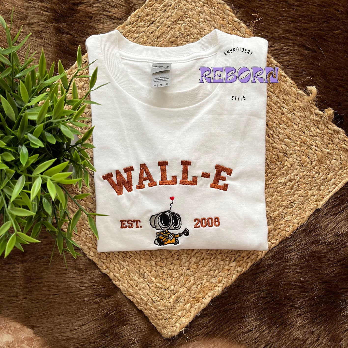 Camiseta Wall-e Bordada