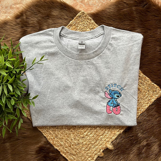 Camiseta Stitch Love Bordada