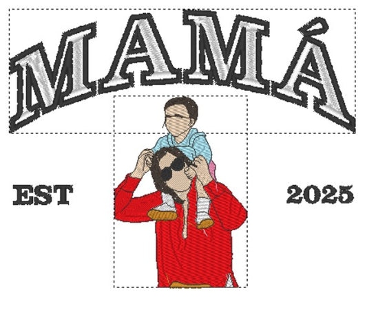 Sudadera MAMÁ + retrato personalizado (Copia)