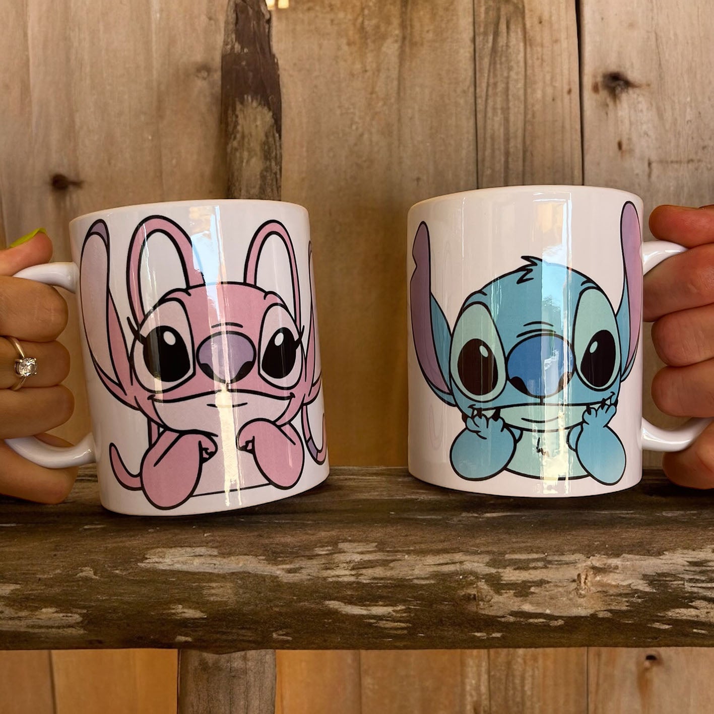 Pack 2 tazas Stitch & Angel