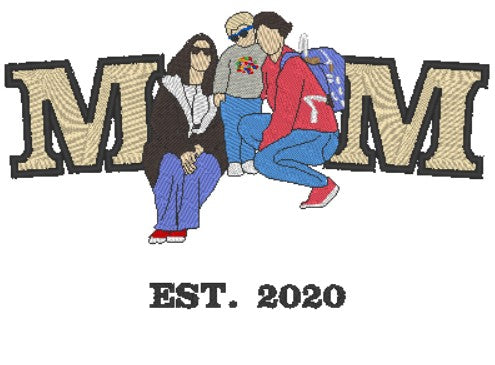 Sudadera MOM + retrato personalizado
