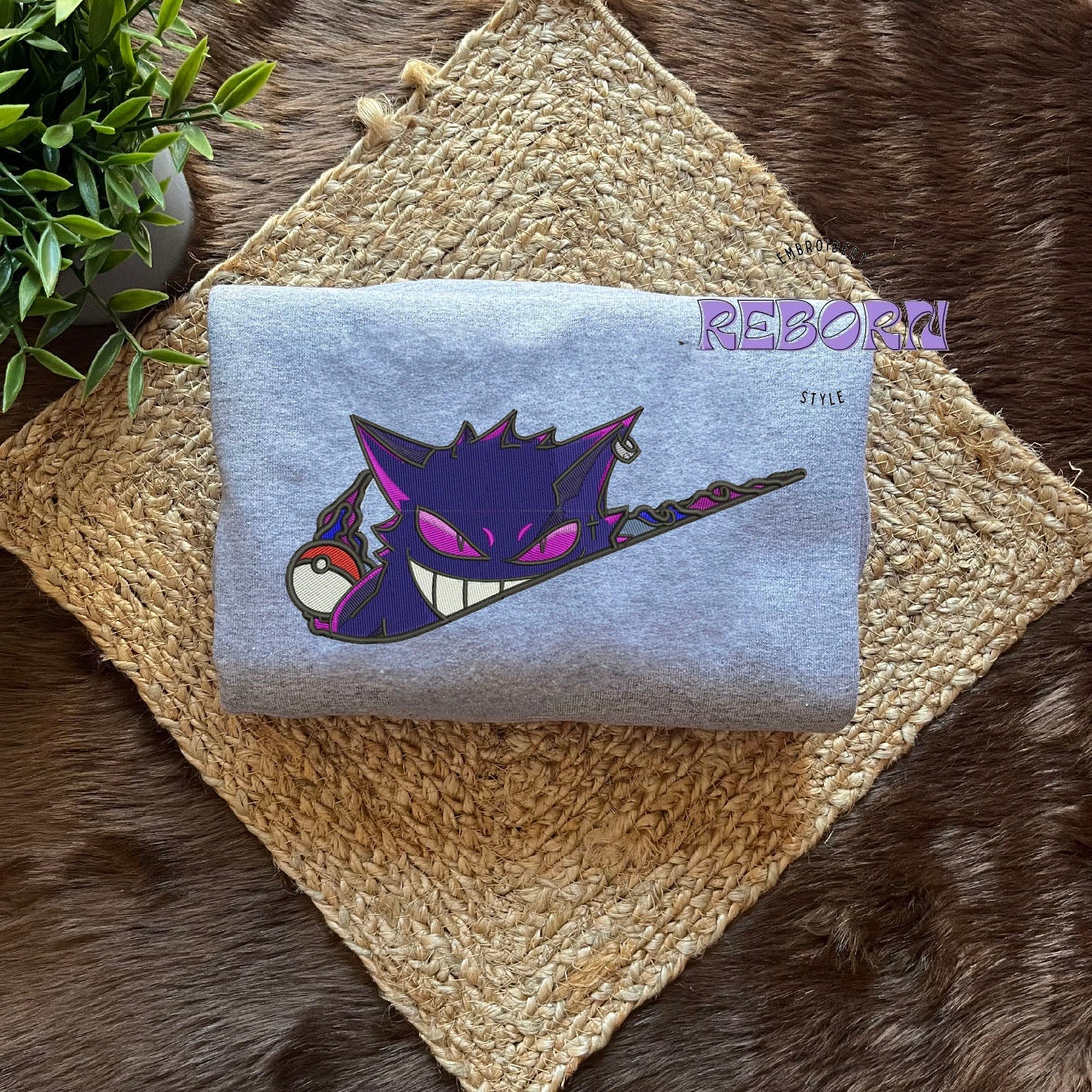 Camiseta Gengar Bordado