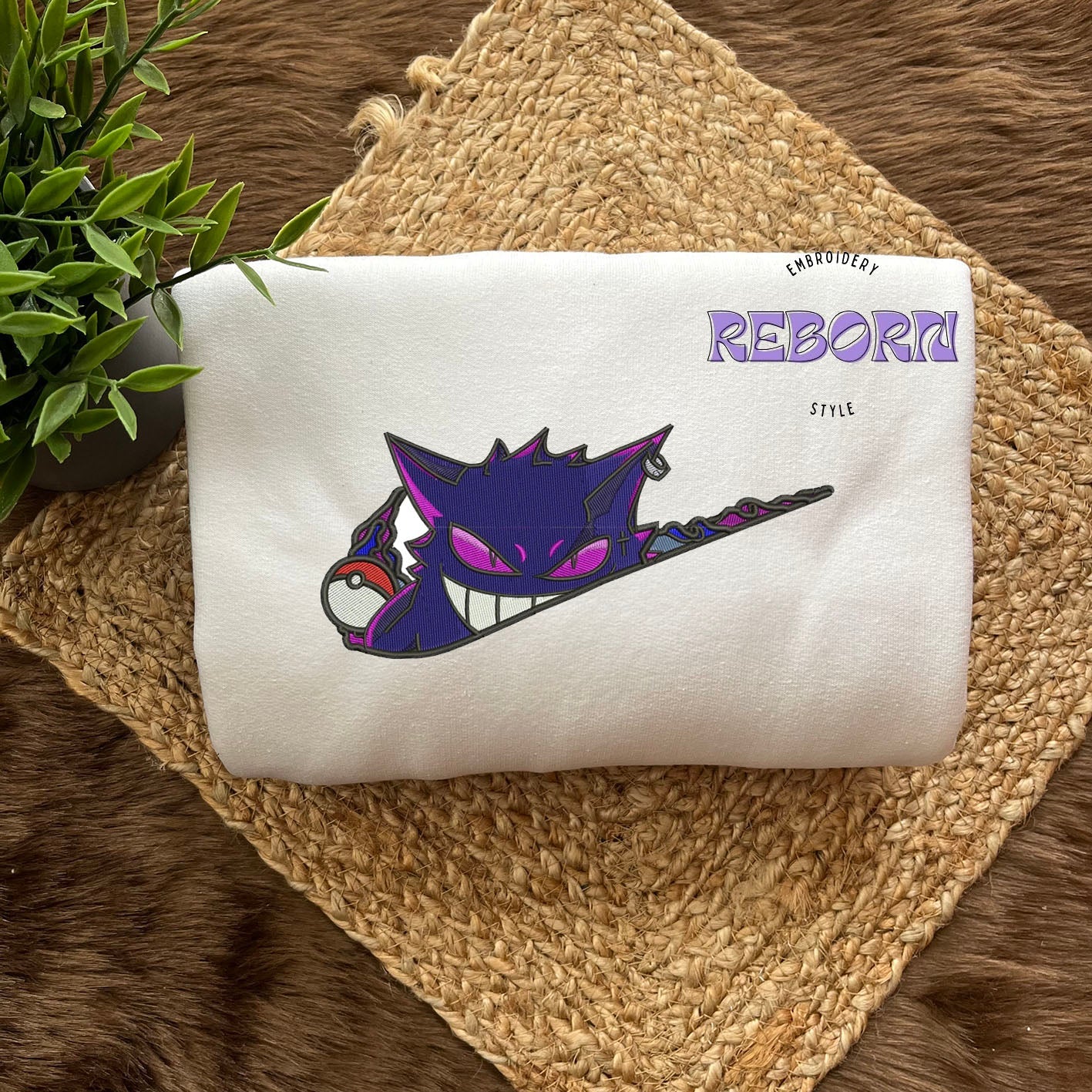 Camiseta Gengar Bordado