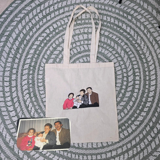 Totebag retrato personalizada
